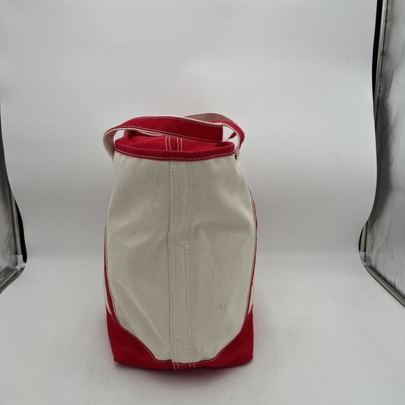 Lands End Christmas embroidered 2 Turtle Doves LARGE Canvas Tote Bag Zip Closei’ - Picture 9 of 15